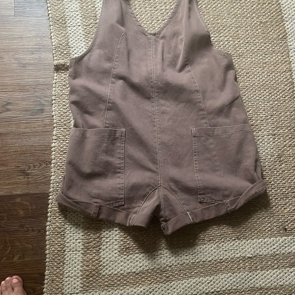 Free People Tan Women's Sleeveless Romper - Picture 9 of 10